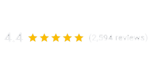 Google rating of 4.4 Star Review, with 2,460 reviews to date. 